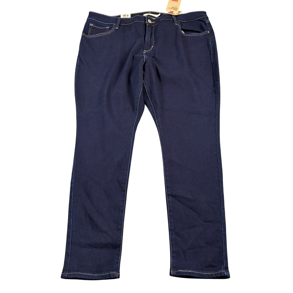 Levis 720 High Rise Super Skinny‎ Jeans Womens 20W S Dark Indigo Blue 577500035